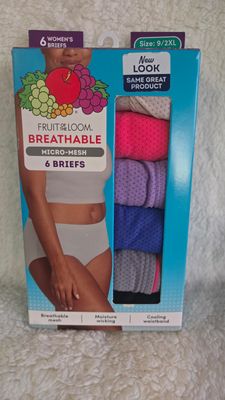 Fruit of the Loom Breathable Micro Mesh Briefs-6 Pack SZ 9/2XL