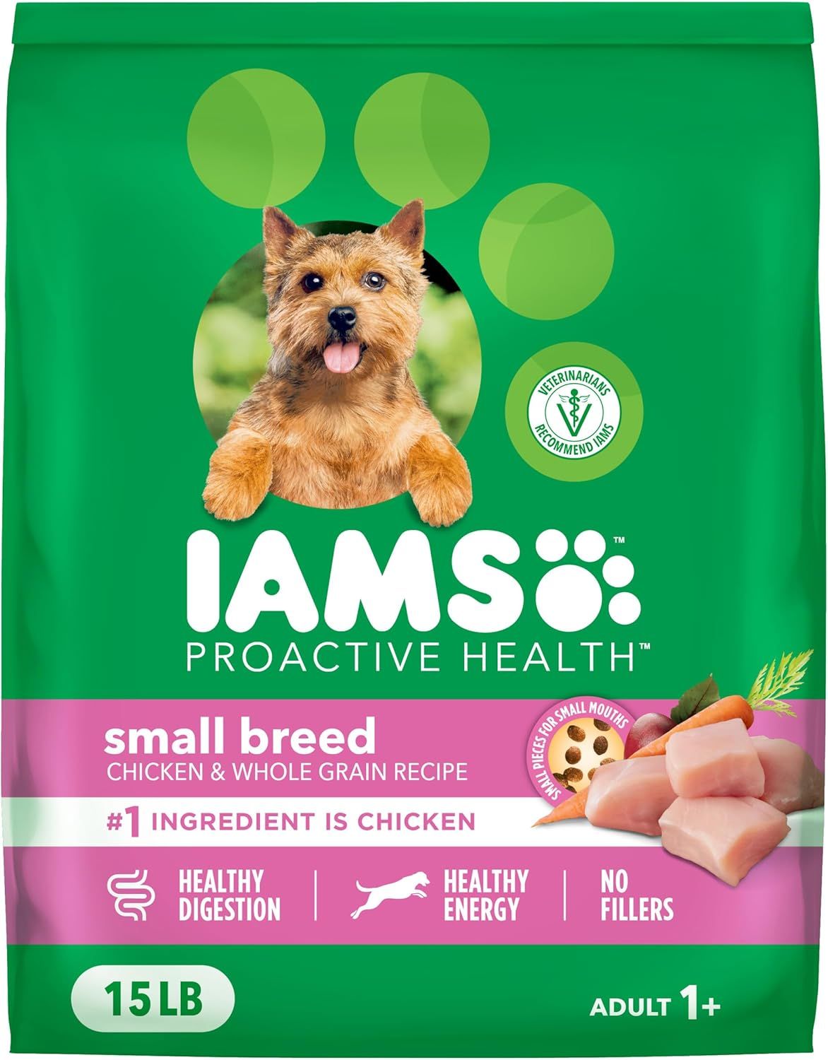 Iams Proactive Health Small Breed Dog Food 15lb bag