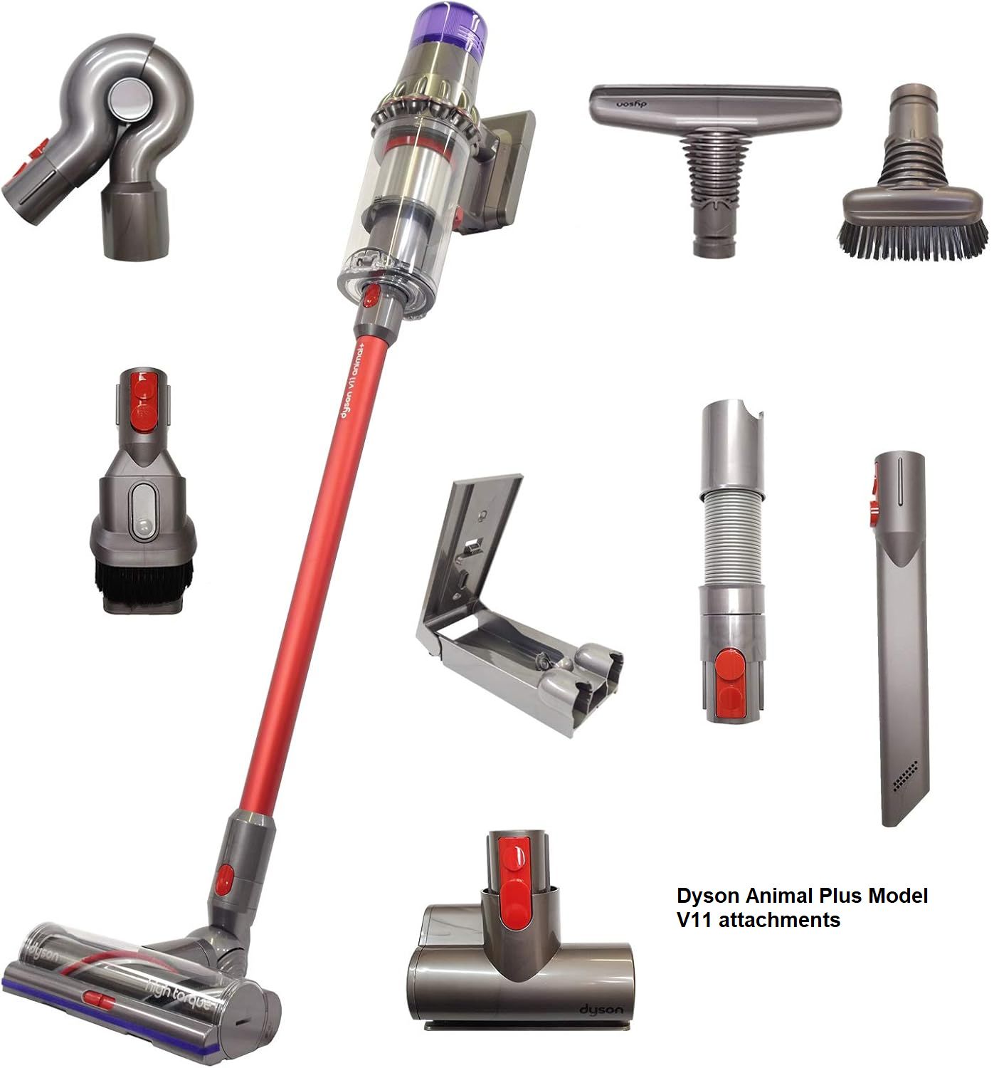 Dyson Cordless Vacuum Model V11 Animal Plus w/ Red wand