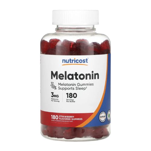 Nutricost, Melatonin, 3mg, 60 GUMMIES Nutricost, Melatonin, 3mg, 60 GUMMIES