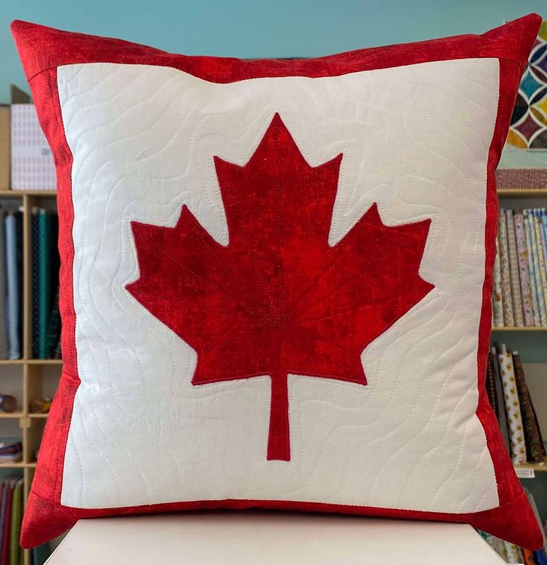 Canada Maple Leaf Pillow Pattern - PDF