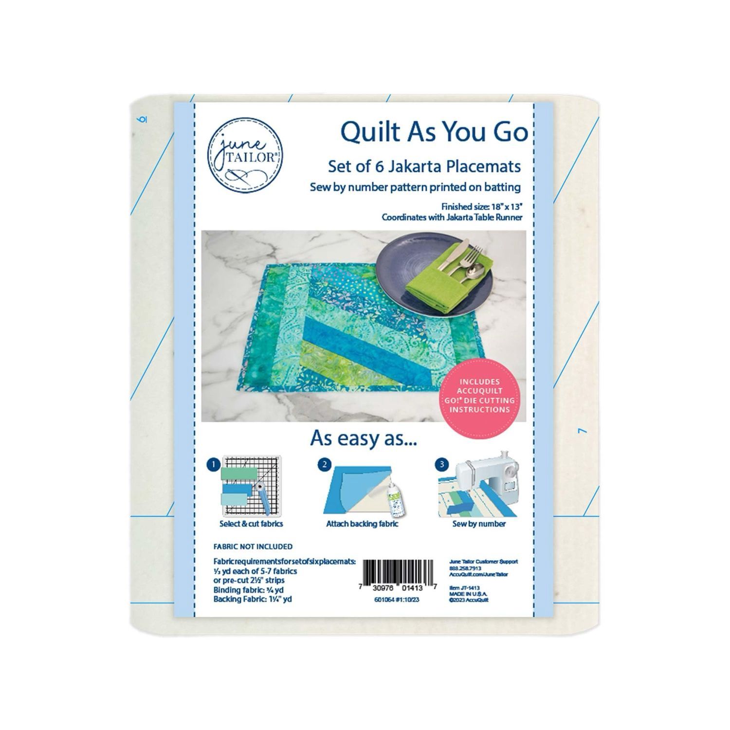 Quilt As You Go Jakarta Placemats
