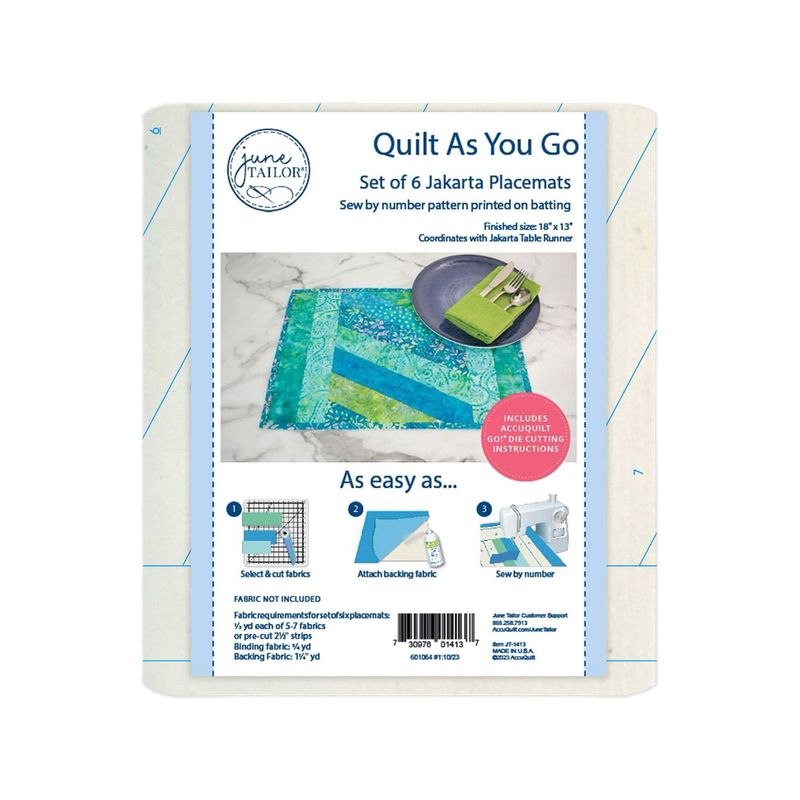 Quilt As You Go Jakarta Placemats