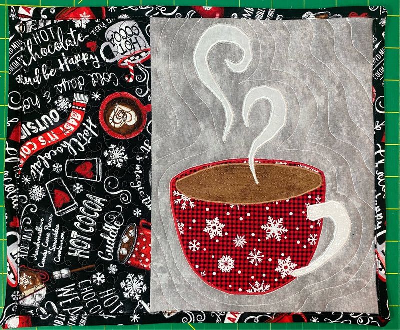 Feeling Festive Mug Rug Pattern - PDF