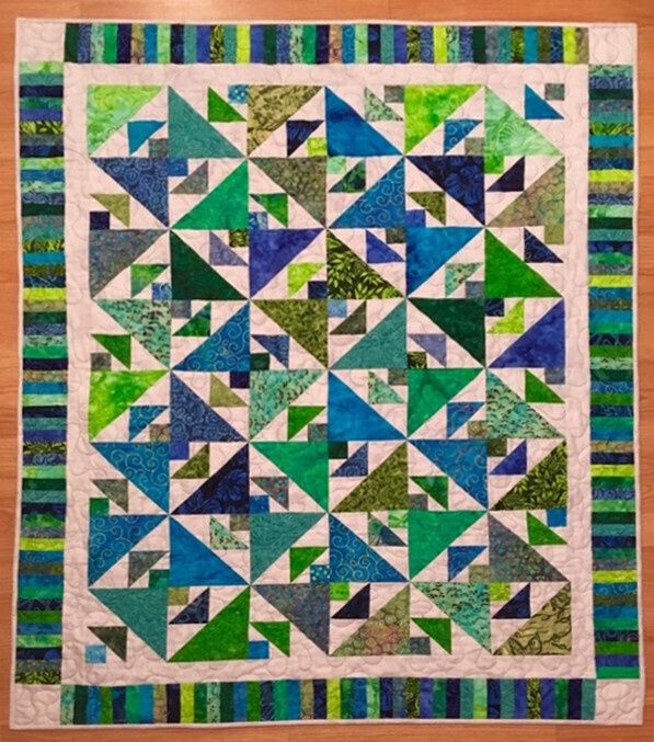 Tranquil Triangles Quilt Pattern - PDF