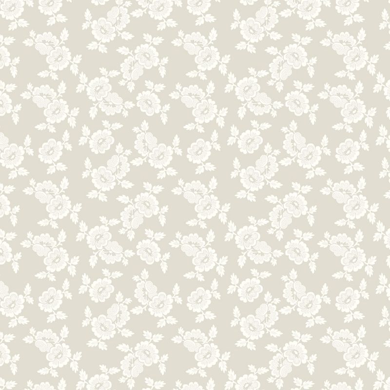Blushing Blooms - Dotted Floral - Cream