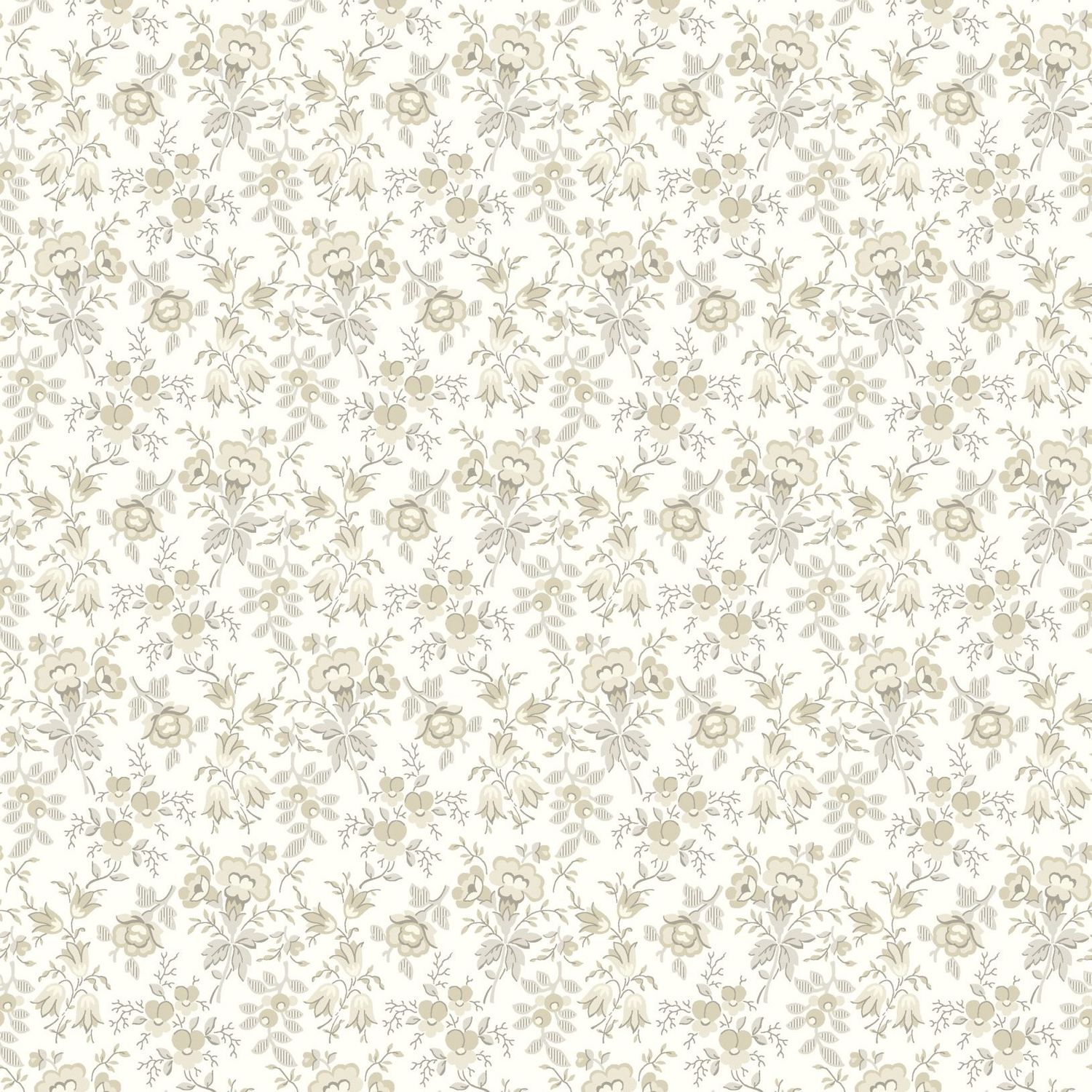 Blushing Blooms - Flowers and Buds - Cream