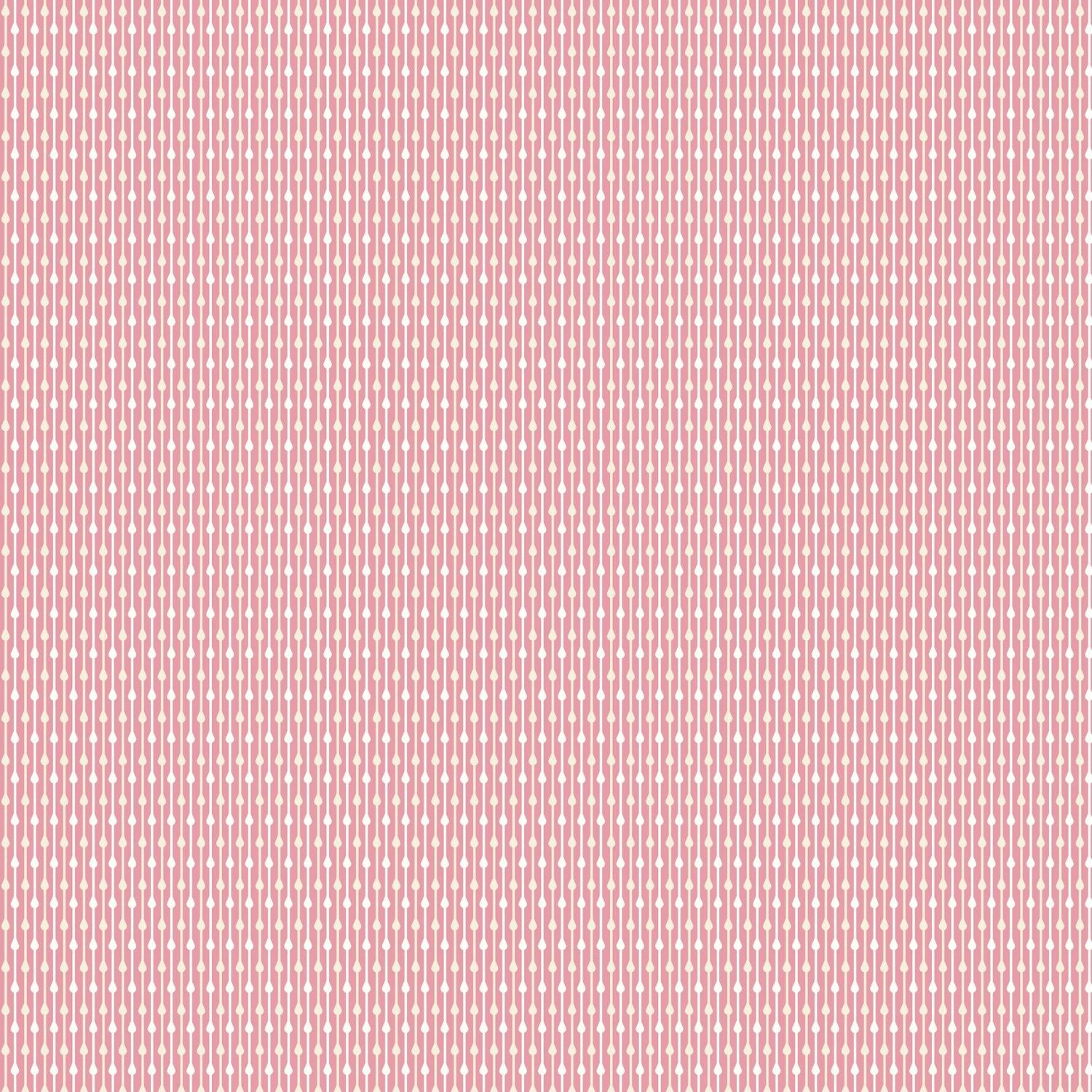 Blushing Blooms - Rain Stripe - Pink