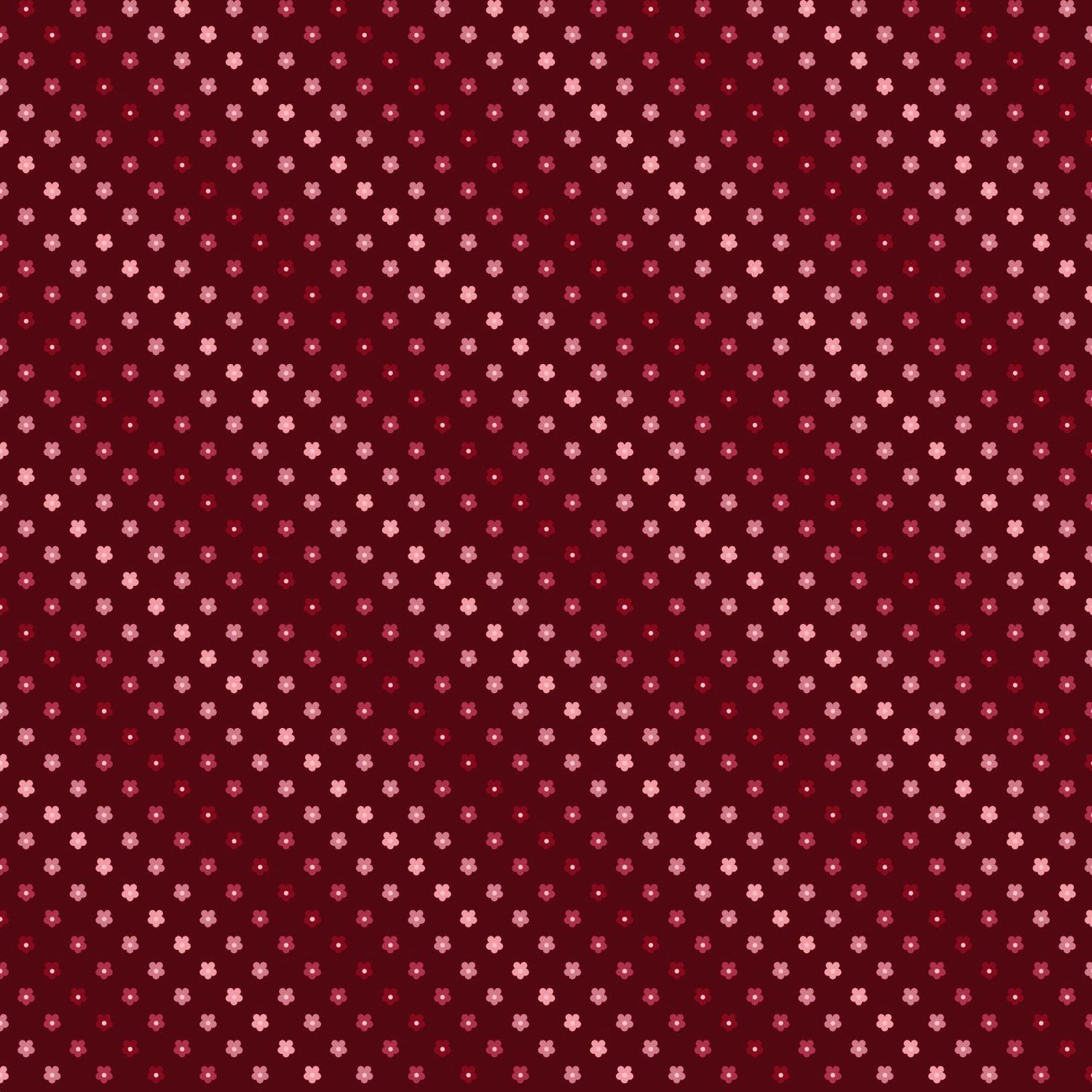 Blushing Blooms - Ombre Floral - Red