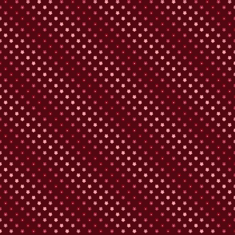 Blushing Blooms - Ombre Floral - Red