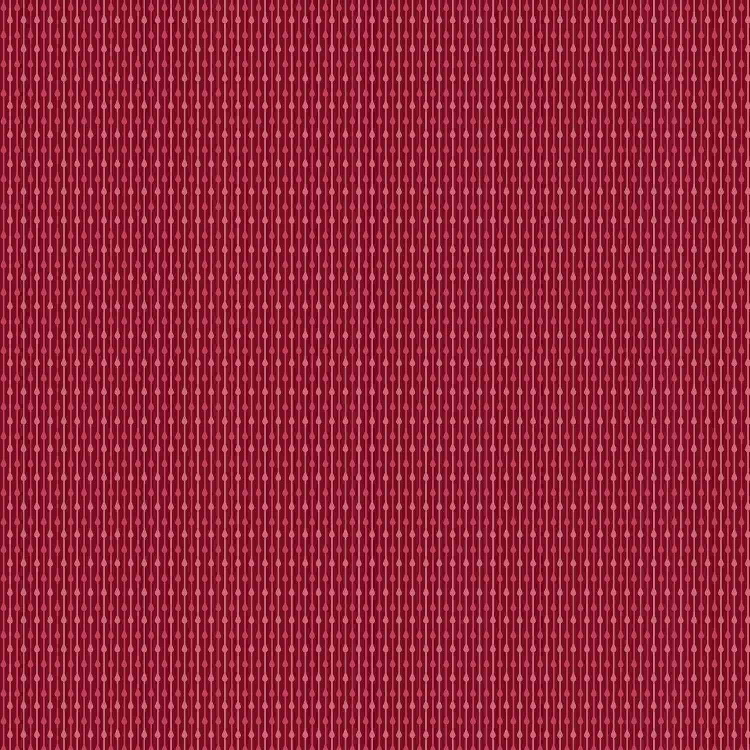 Blushing Blooms - Rain Stripe - Red