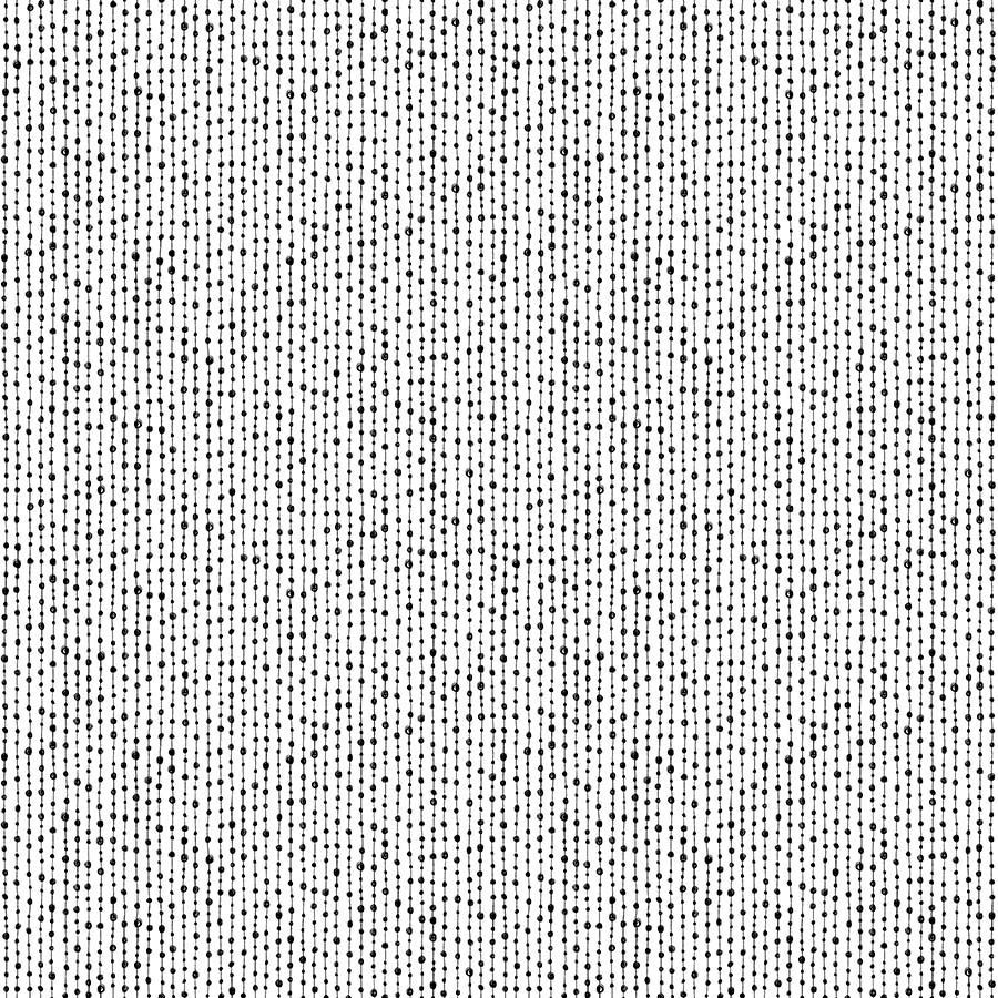 Basically Black &amp; White - Beaded Stripe - Black on White