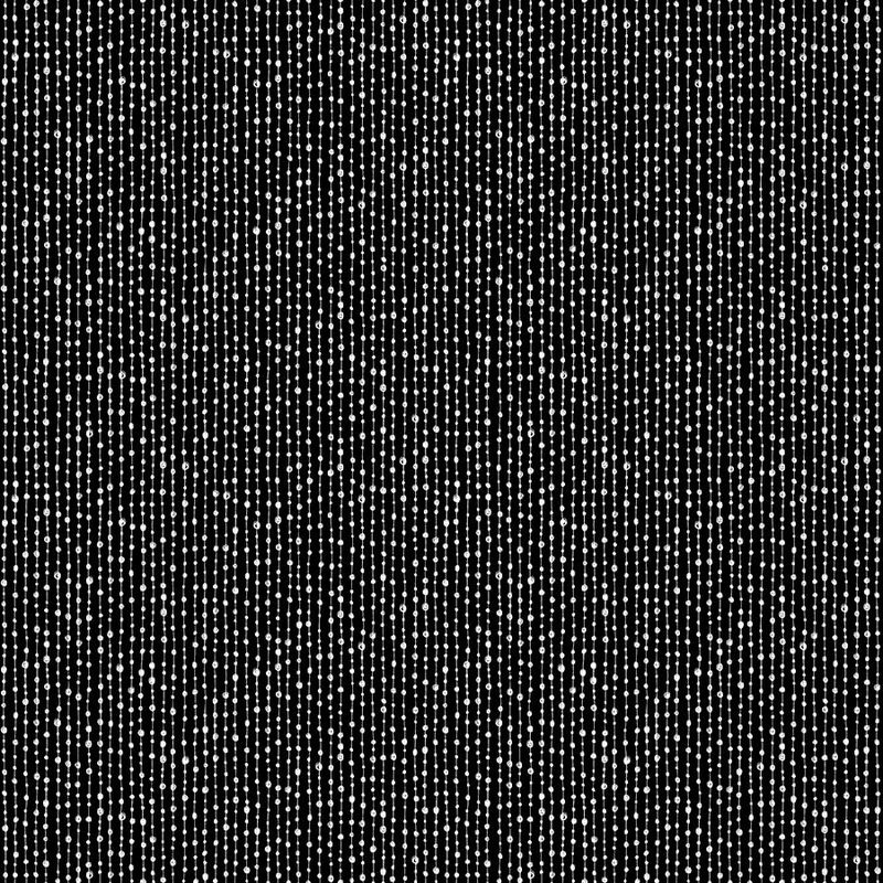 Basically Black &amp; White - Beaded Stripe - White on Black