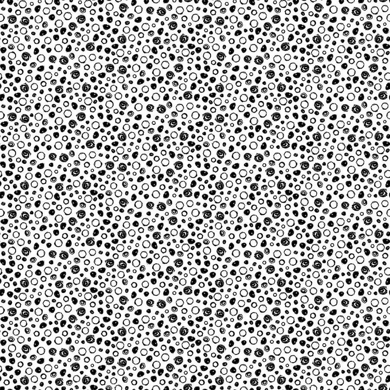 Basically Black &amp; White - Scribble Spots - Black on White