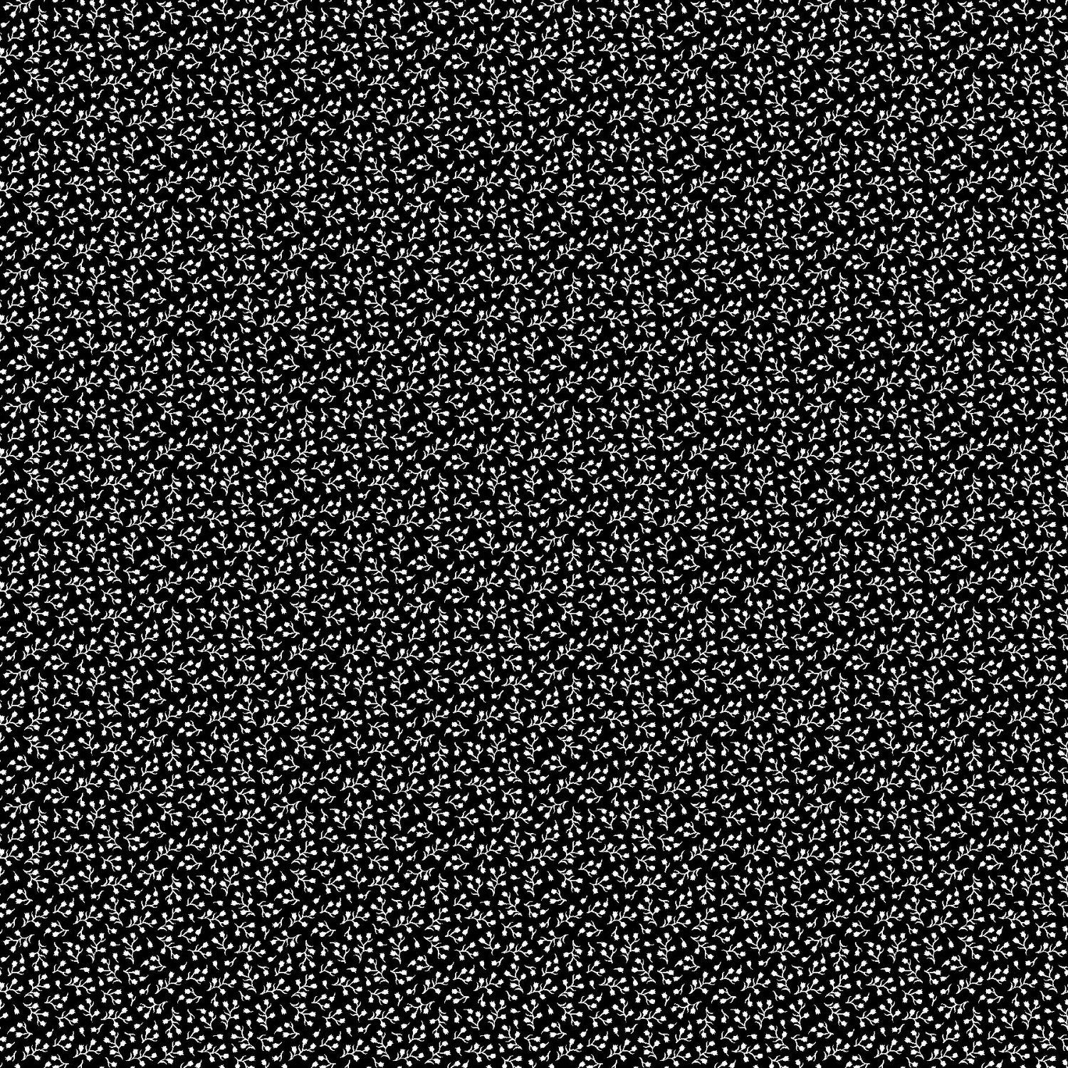 Basically Black &amp; White - Baby's Breath - White on Black