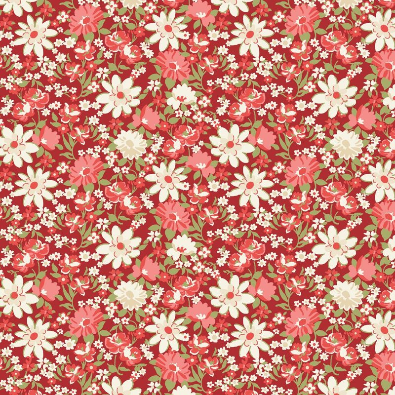 Sentiments - Packed Flowers - Red