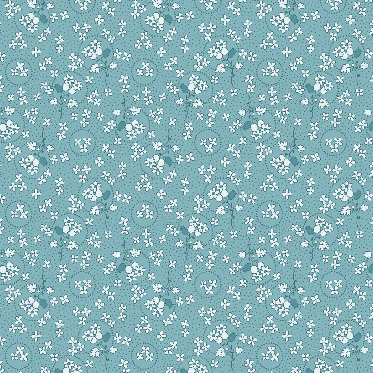 Sentiments - Floral Circles - Blue