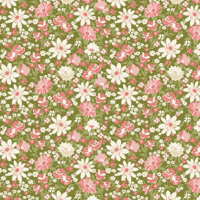 Sentiments - Packed Flowers - Green