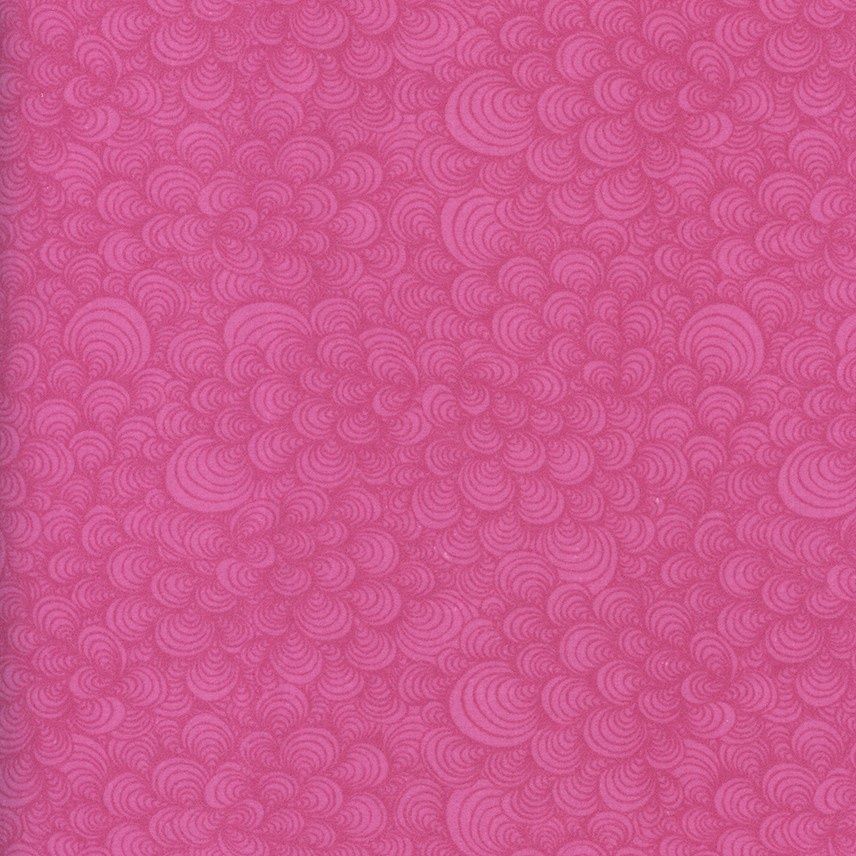 108" Wide Flannel - Swirly Fuschia