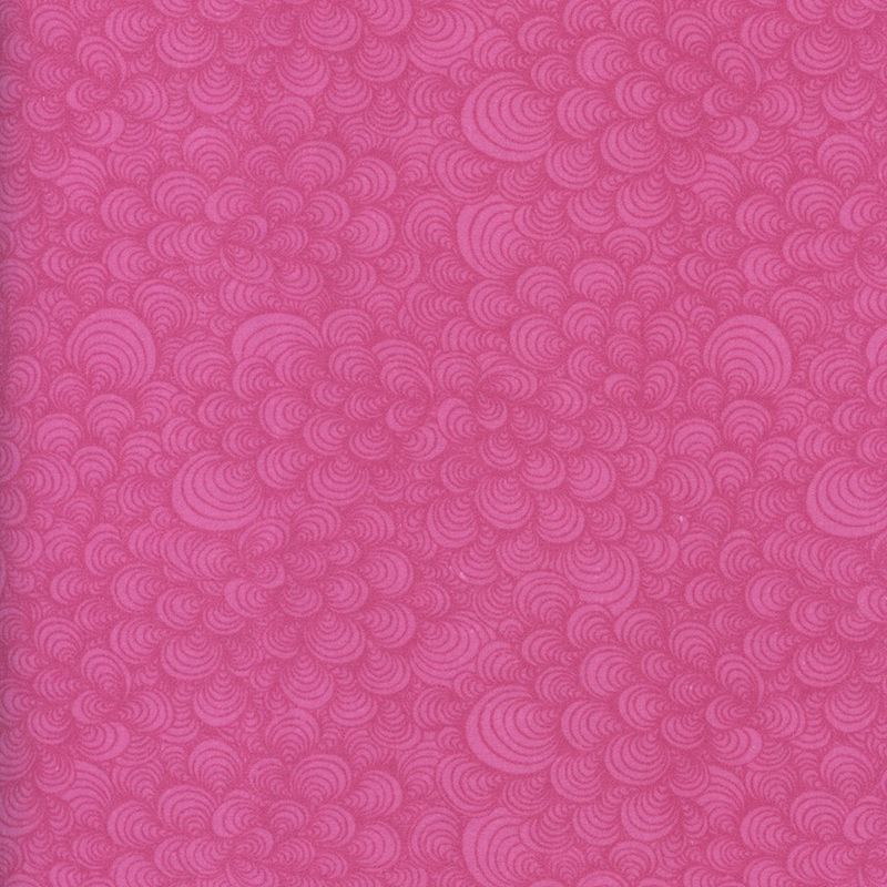 108" Wide Flannel - Swirly Fuschia