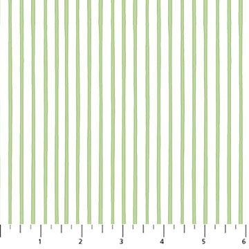 Quack Quack Moo - White and Green Stripe