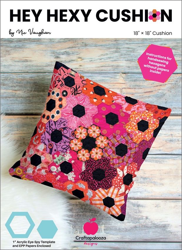 Hey Hexy Cushion Pattern and Templates