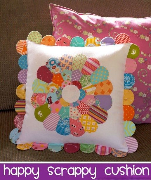 Happy Scrappy Cushion Pattern