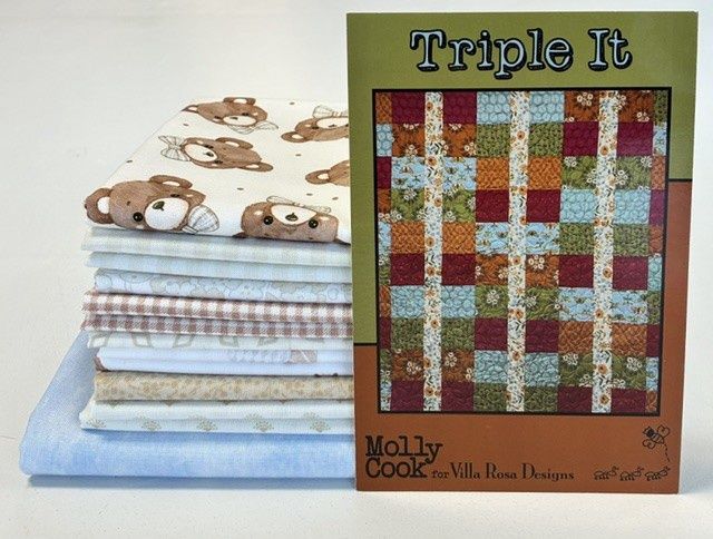 Triple It Quilt Kit - Blue