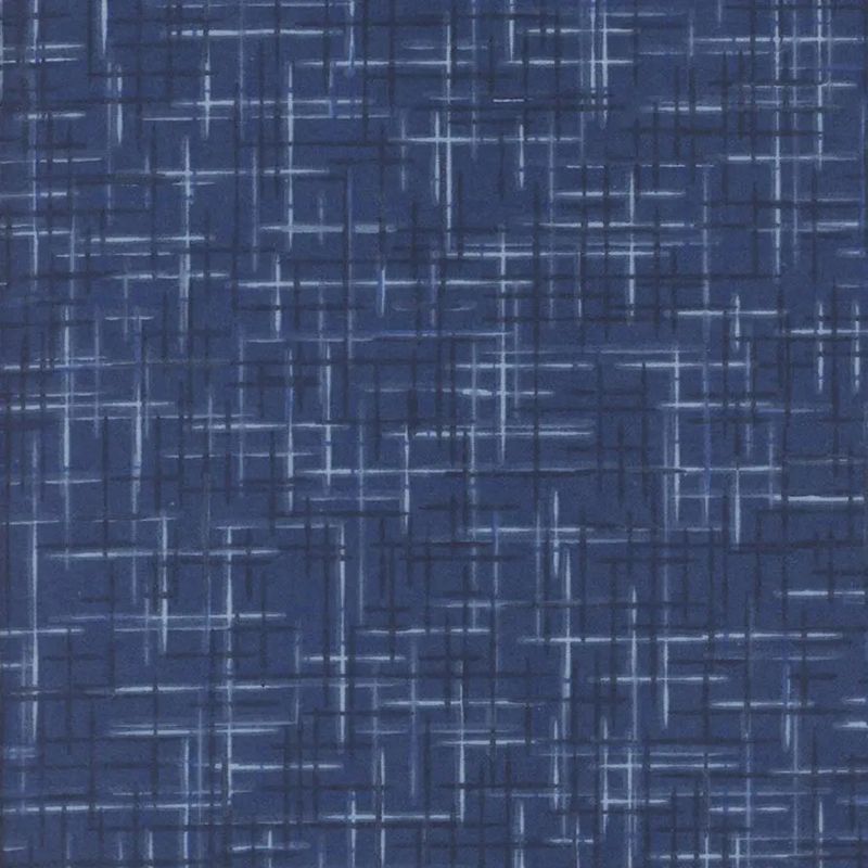 108" Wide Flannel - Linen Look - Navy