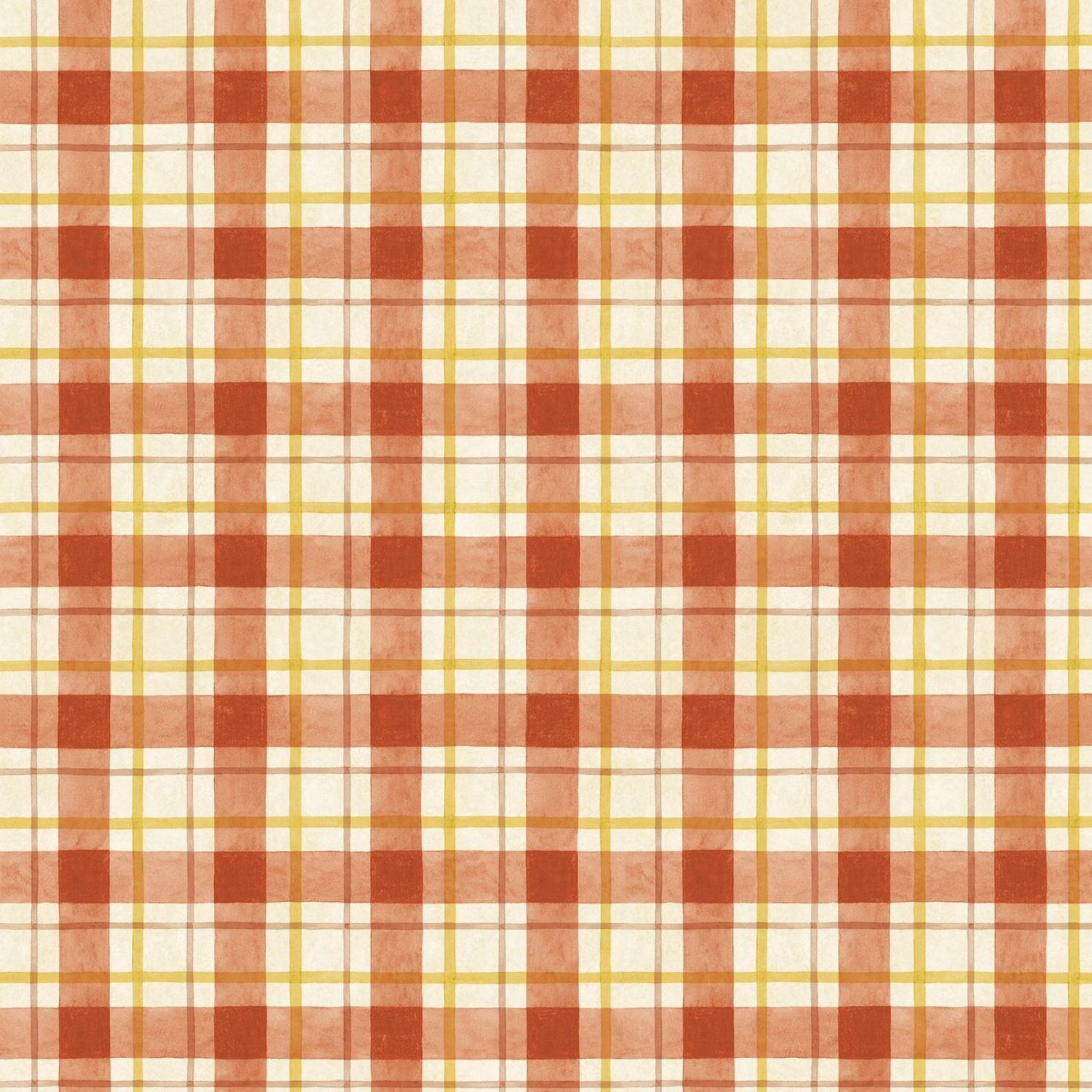 Sunflower Splendor - Orange Plaid