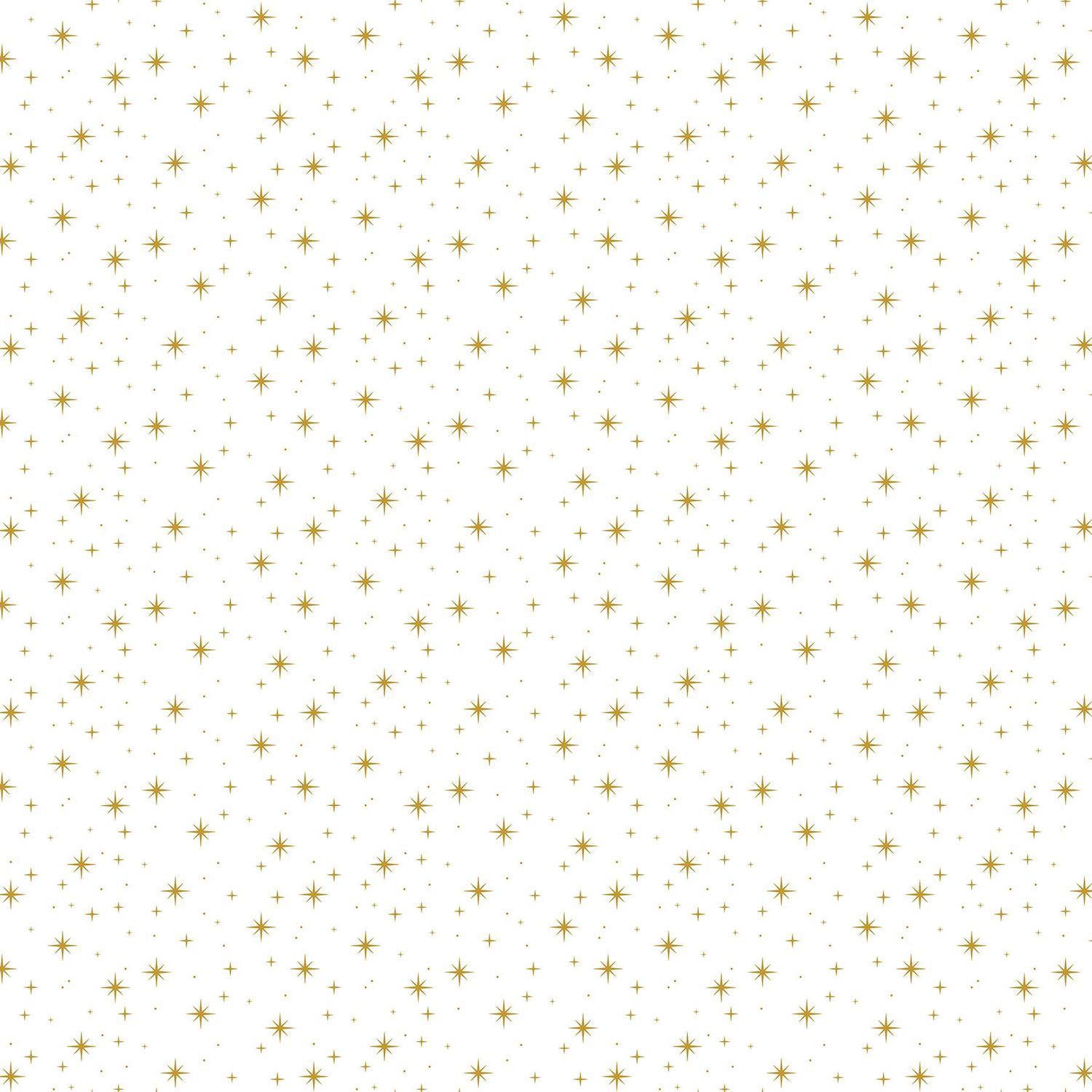 O' Christmas Tree - Gold Stars on White