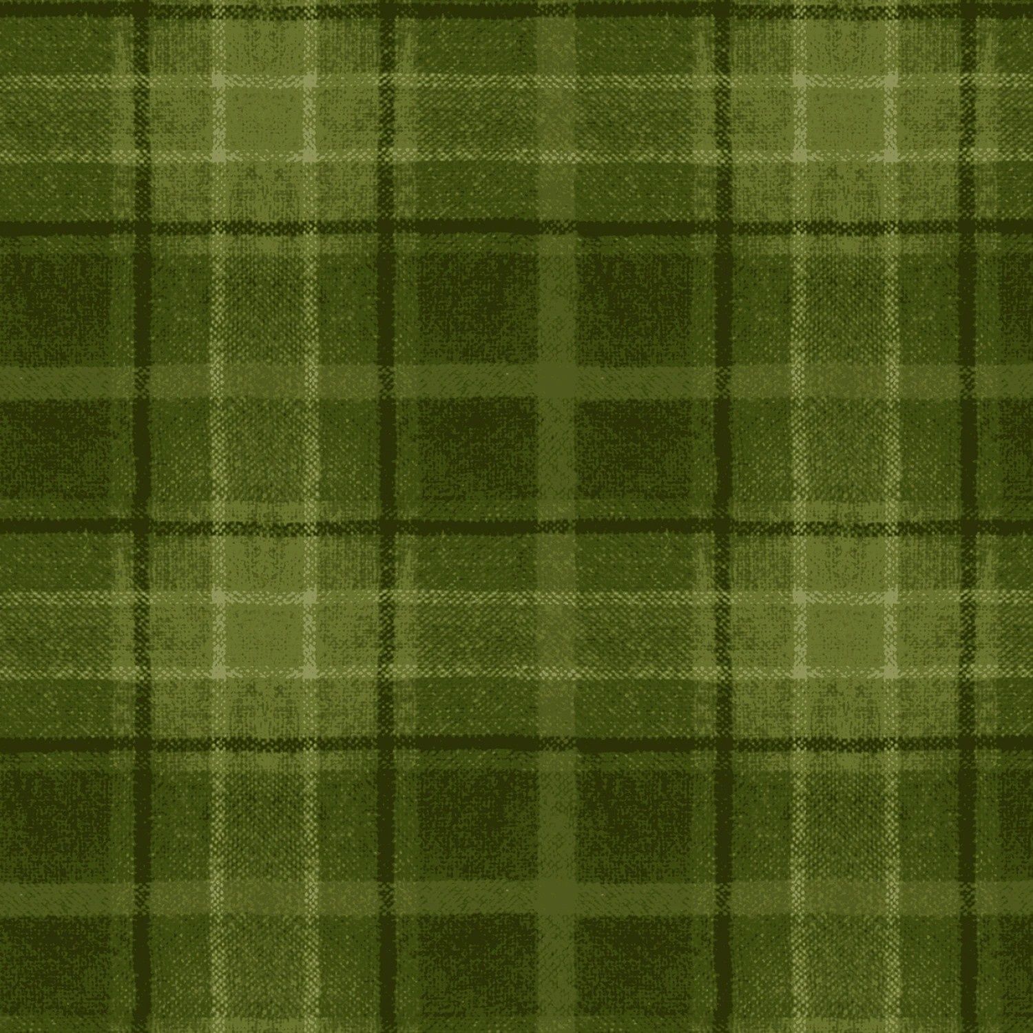 Snowtop Mountain Flannel - Big Plaid - Green