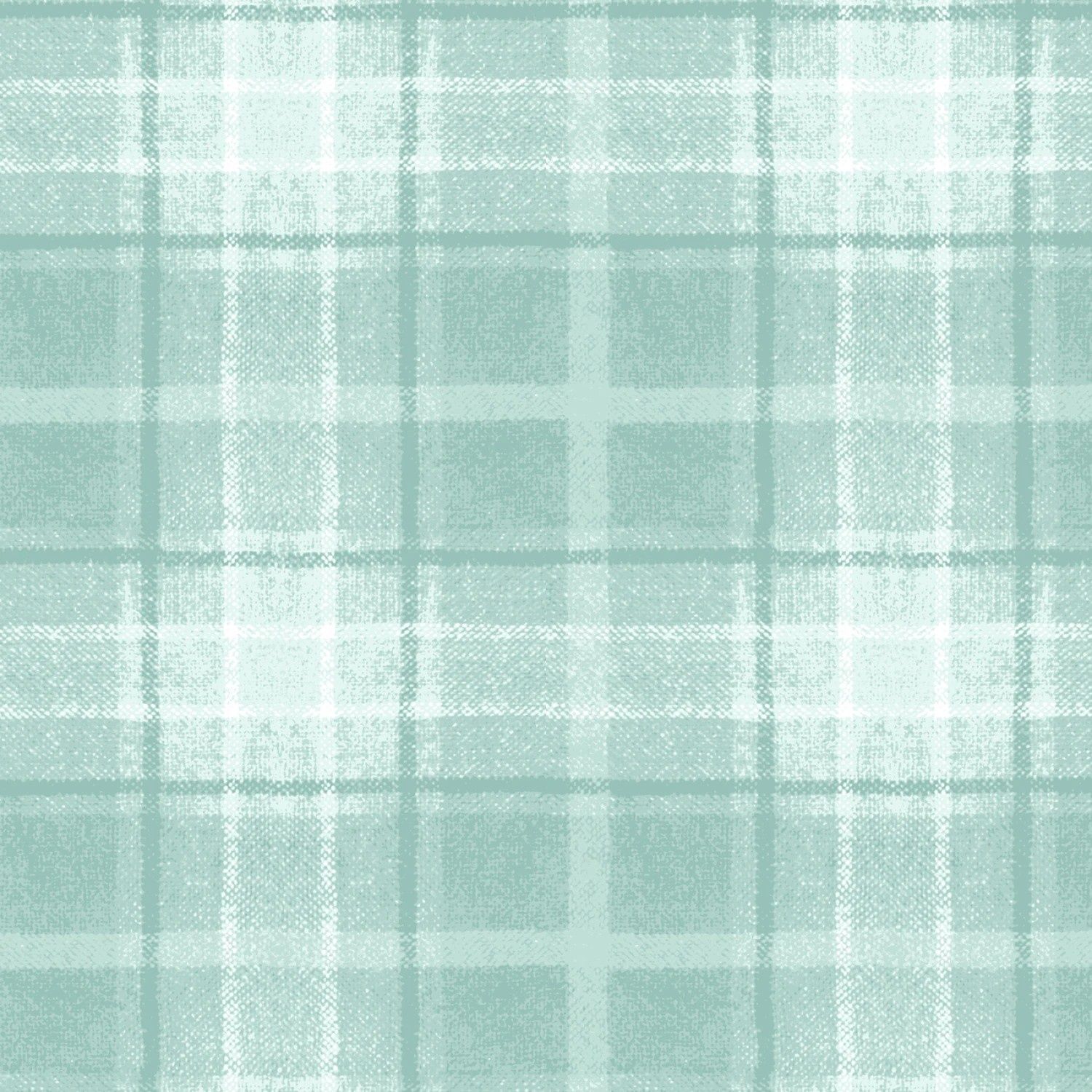Snowtop Mountain Flannel - Big Plaid - Aqua