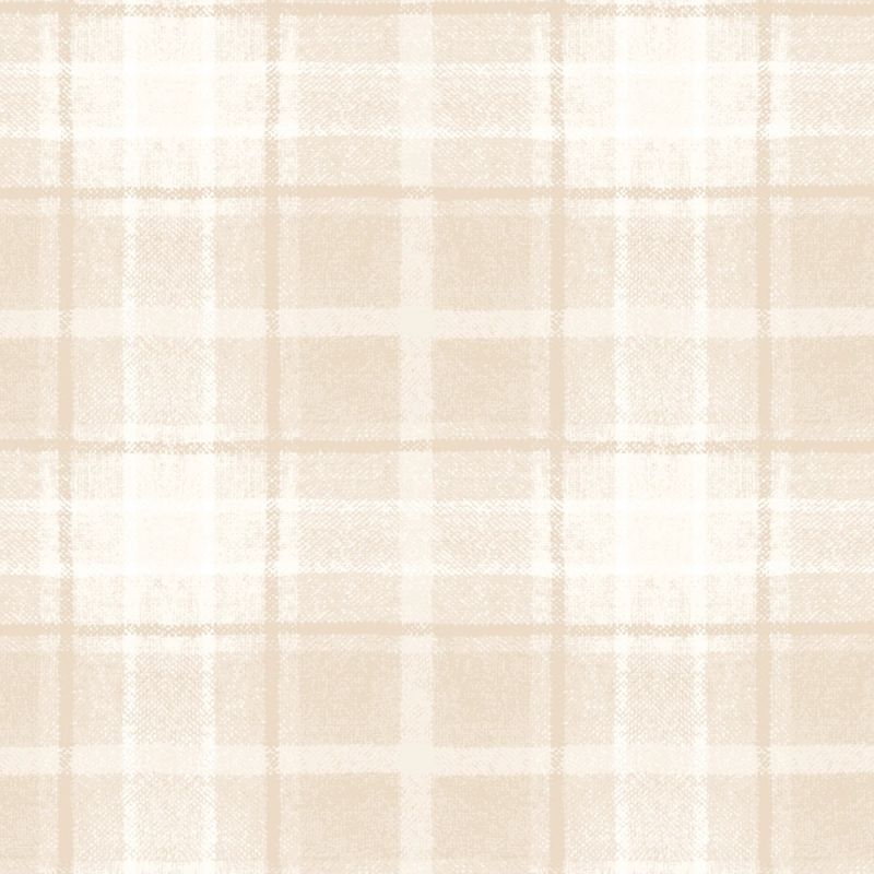 Snowtop Mountain Flannel - Big Plaid - Cream