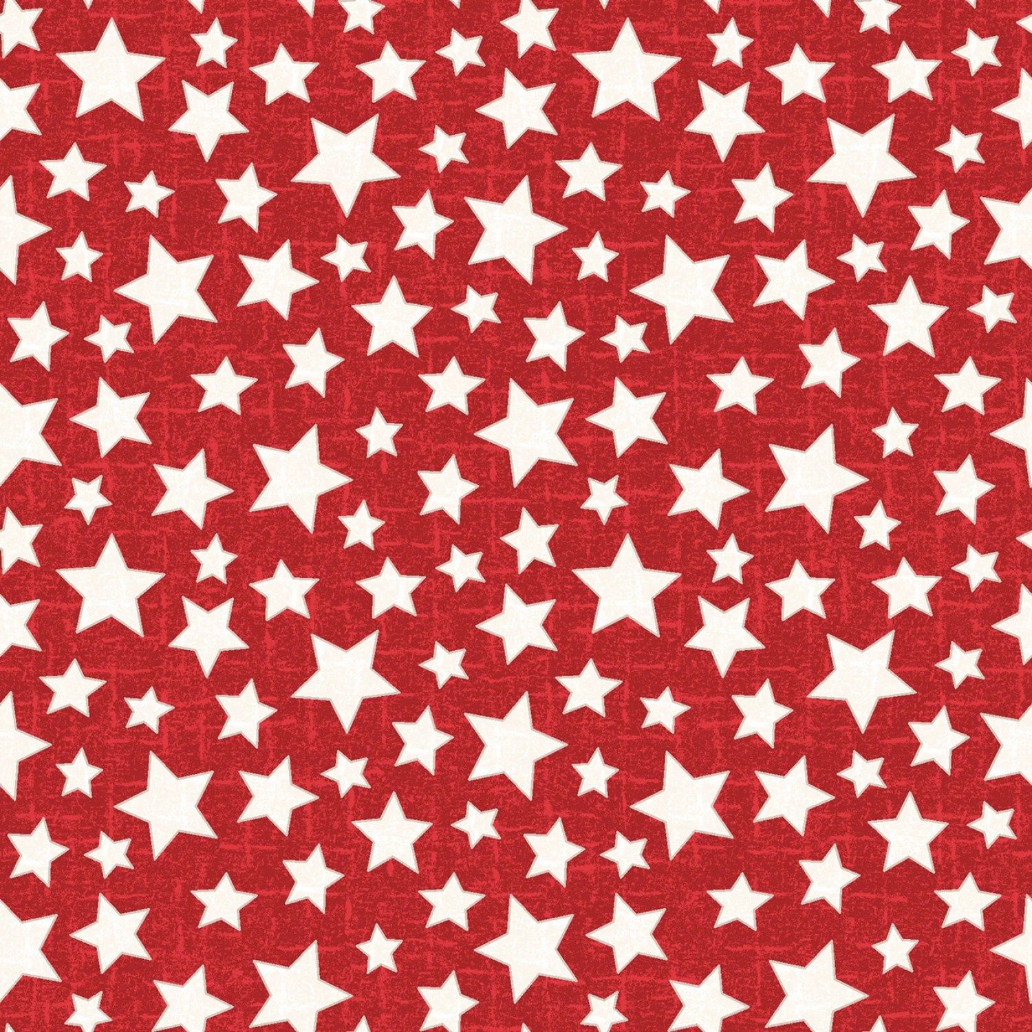 Snowtop Mountain Flannel - Stars - Red