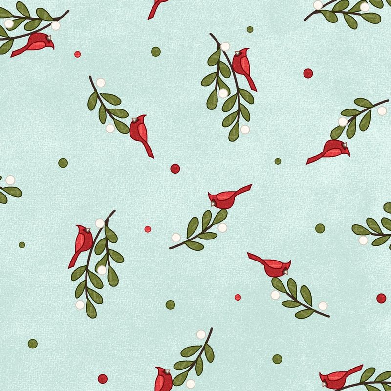 Snowtop Mountain Flannel - Bunches - Aqua