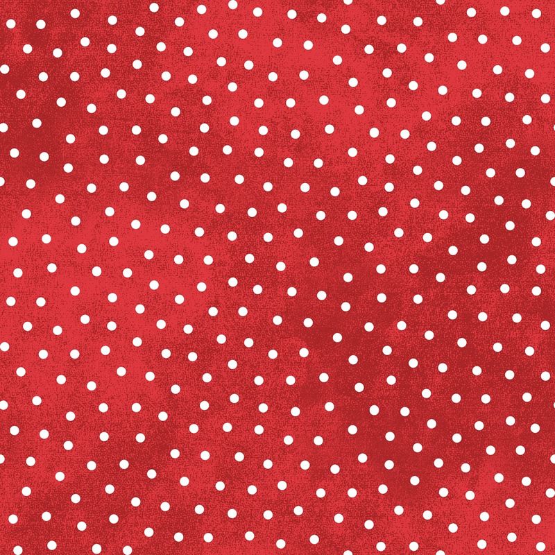 Snowtop Mountain Flannel - Dots - Red