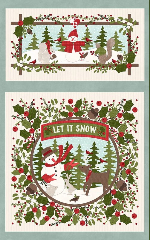 Snowtop Mountain Flannel Panel