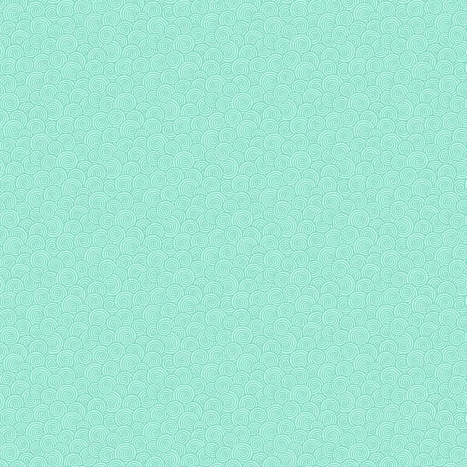Quilting In Bloom - Scroll Blender - Light Turquoise