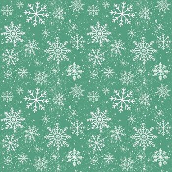 Jingle Bear Lane - Snowflakes - Green