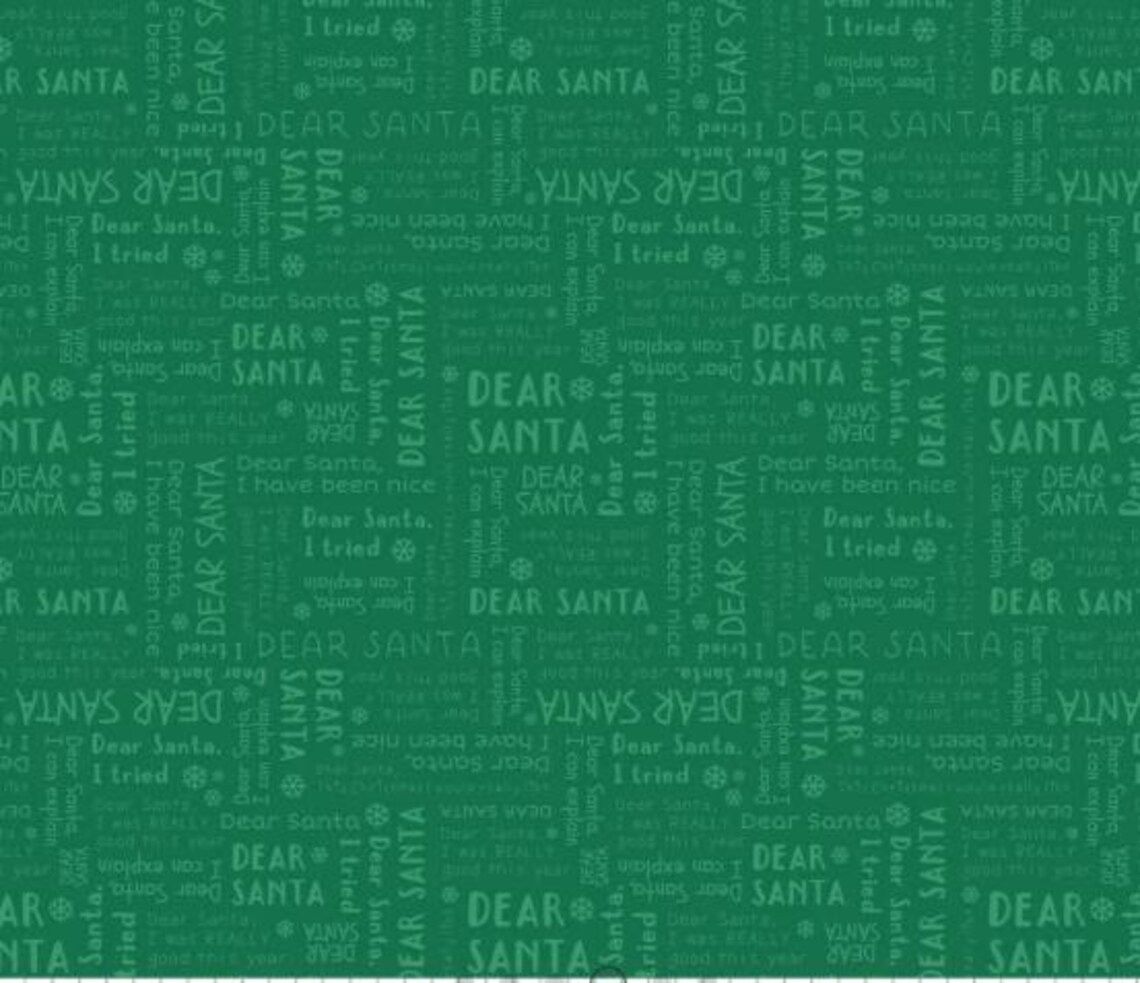 Letters to Santa - Words - Green