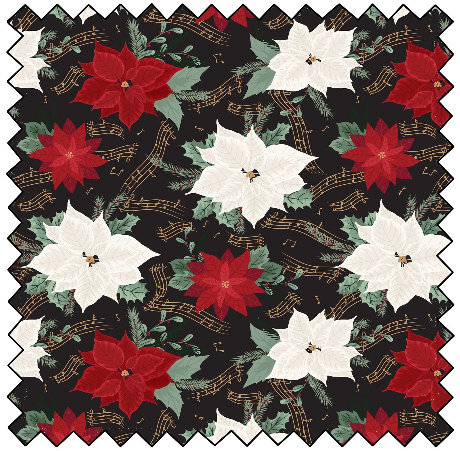 Winter Poinsettia - Black