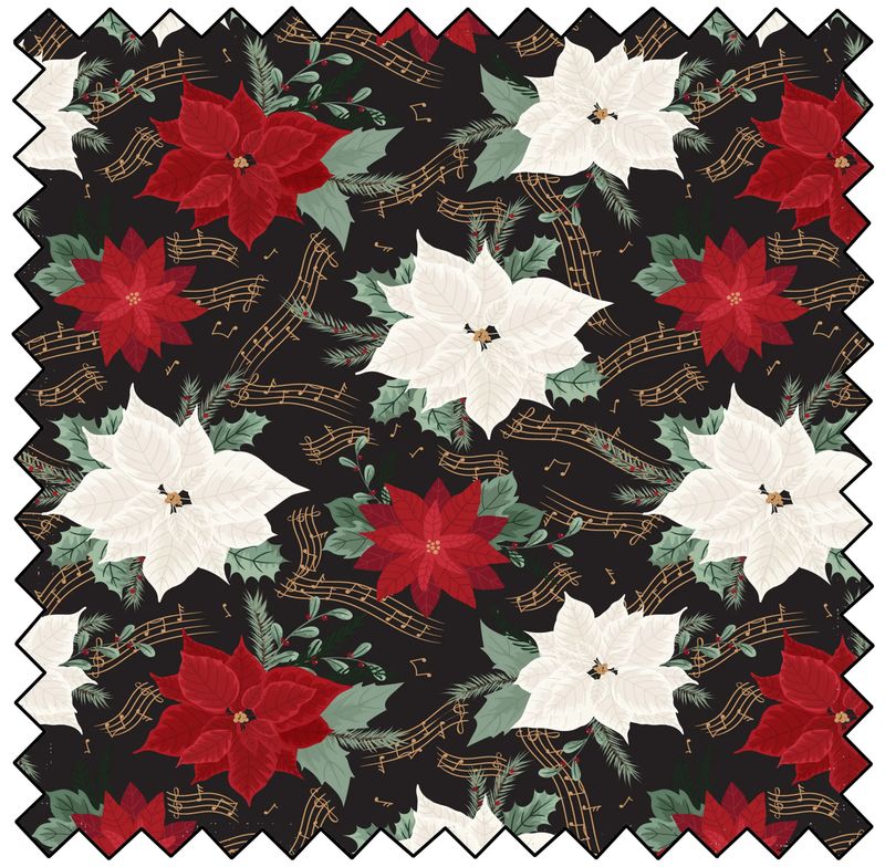 Winter Poinsettia - Black