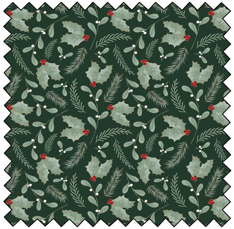Winter Poinsettia - Berry and Holly