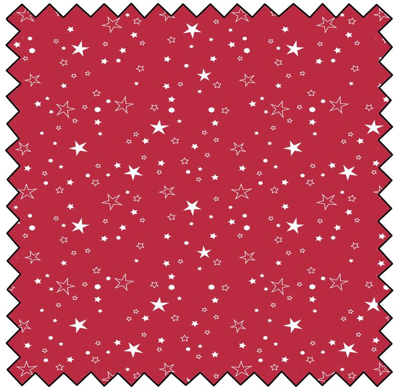 Holly Jolly Patch - Red Stars