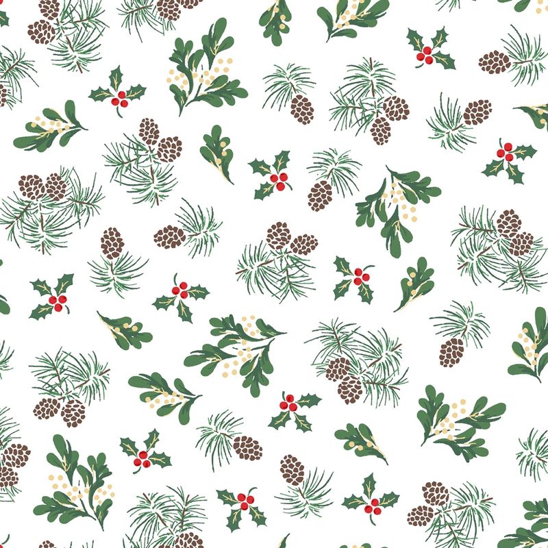 Merry Mix - METALLIC - Evergreen - White