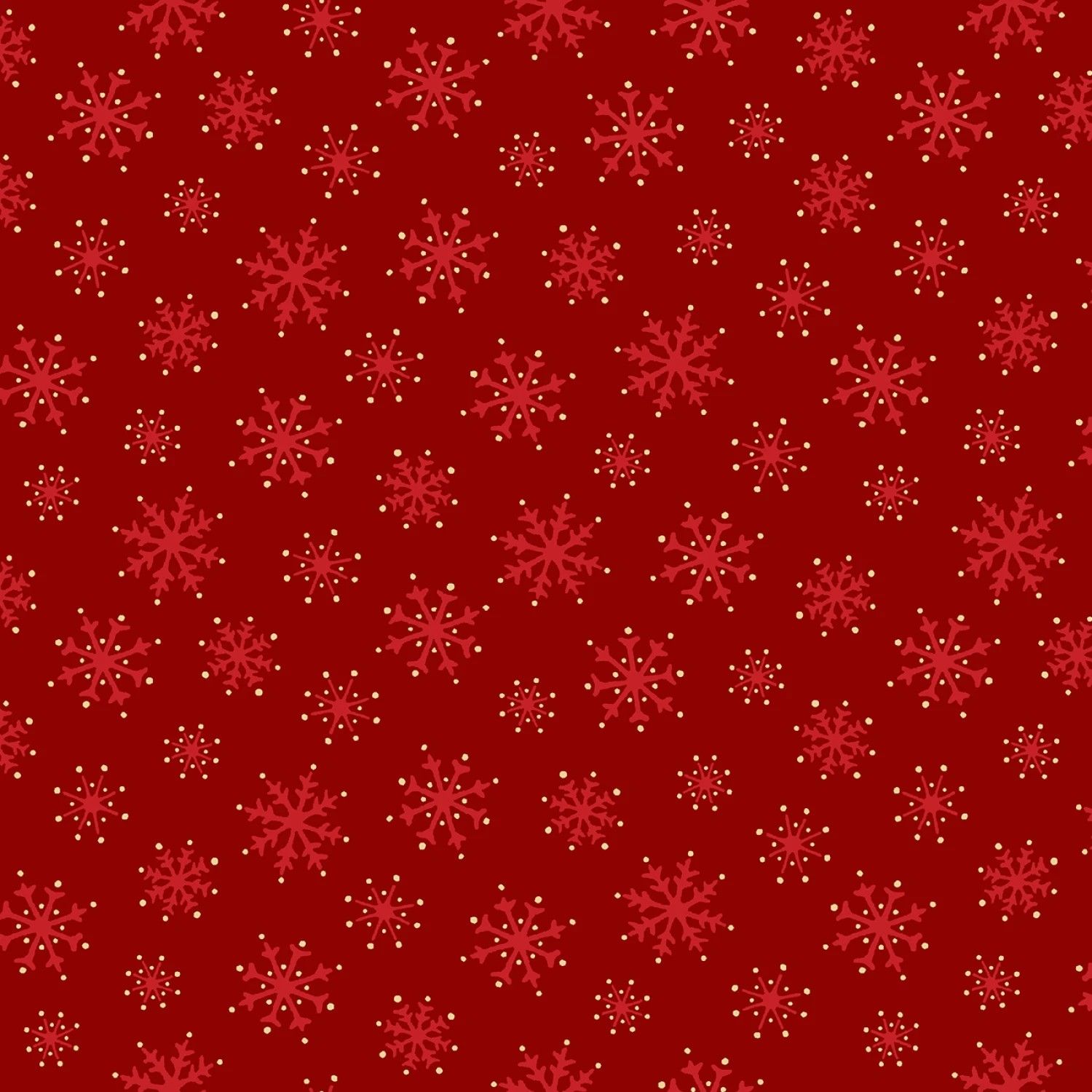 Merry Mix - METALLLIC - Snowflakes - Red