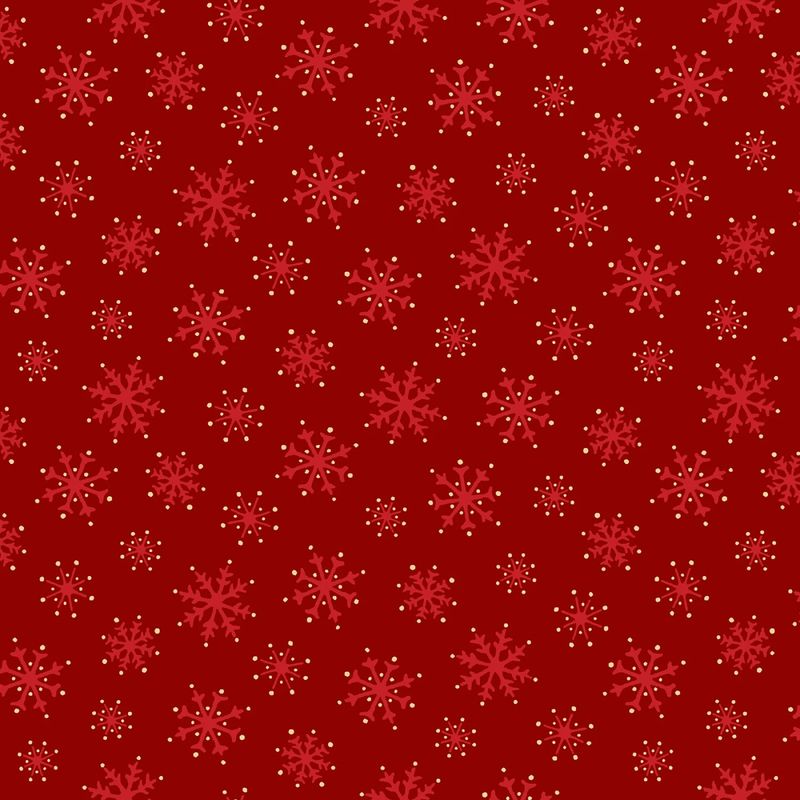 Merry Mix - METALLLIC - Snowflakes - Red