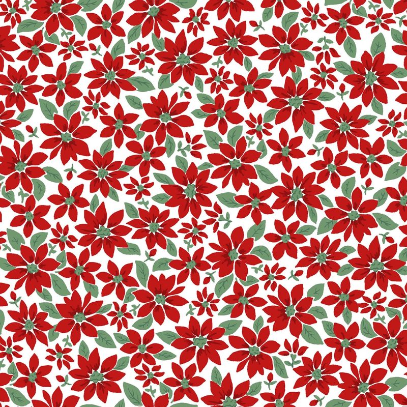 Merry Mix - Poinsettia - White