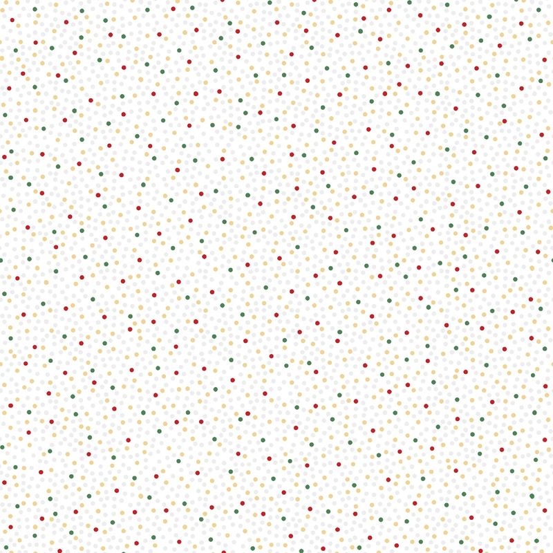 Merry Mix - METALLIC - Dots - White